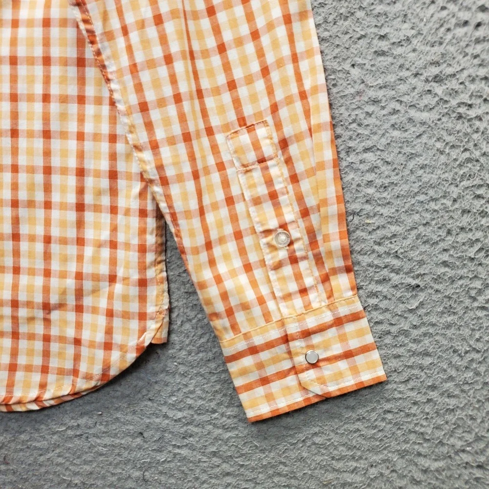 Lot of 2 Levi's Western Pearl Snap Shirt Mens Small Multi Gingham Modern Fit